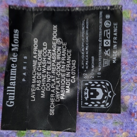 Guillaume Paris Mohair Scarf 10.5"x64" - Picture 2 of 4